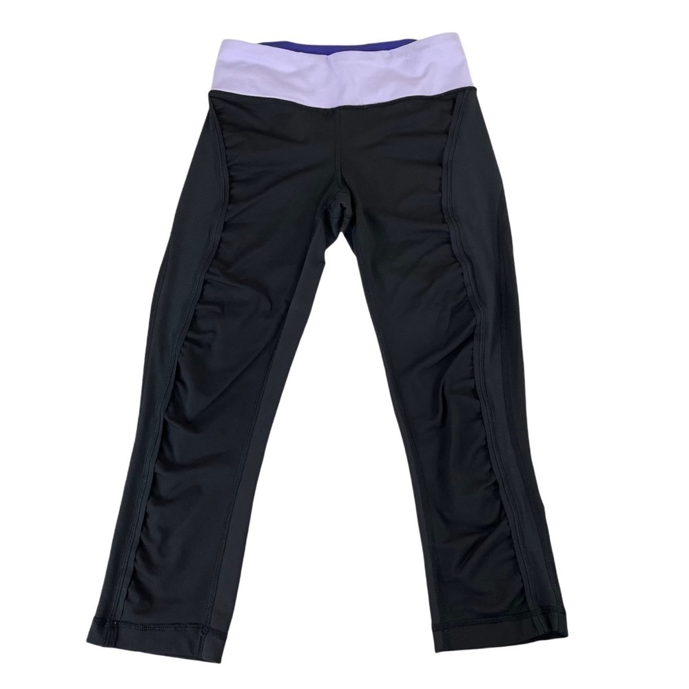 Lululemon Black/Purple Crop Pants
